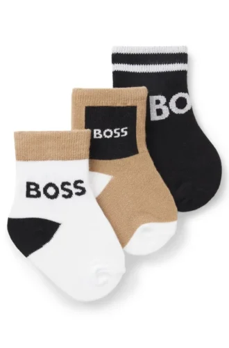 3-pack barnstrumpor i bomullsblandning
