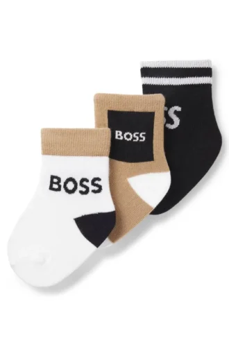 3-pack barnstrumpor i bomullsblandning
