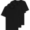 3-pack bomullst-shirts med broderad logotyp