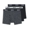 3-pack boxershorts i stretchbomull med logotyp i midjan
