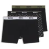 3-pack boxershorts i stretchbomull med logotyp i midjan