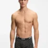 3-pack boxershorts i stretchbomull med logotyp i midjan