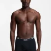 3-pack boxershorts i stretchbomull med logotyp i midjan