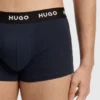 3-pack boxershorts i stretchbomull med logotyp i midjan