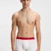 3-pack boxershorts i stretchbomull med logotyp i midjan