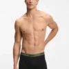 3-pack boxershorts i stretchbomull med logotyp i midjan