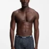 3-pack boxershorts i stretchbomull med logotyp i midjan