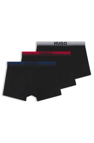 3-pack boxershorts med dégradé-midjeband