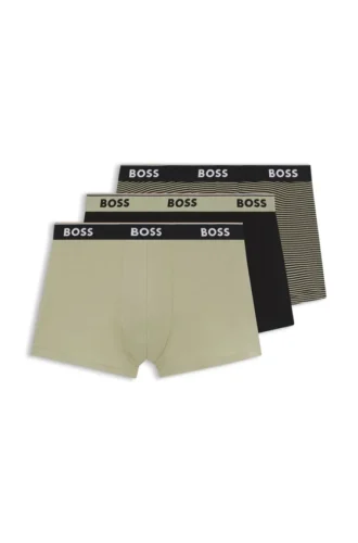 3-pack boxershorts med logotyp i midjan