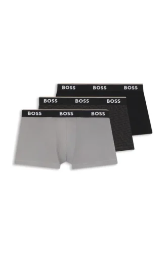 3-pack boxershorts med logotyp i midjan
