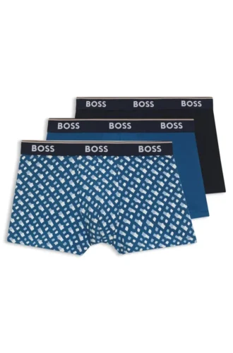 3-pack boxershorts med logotyp i midjan