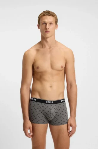 3-pack boxershorts med logotyp i midjan