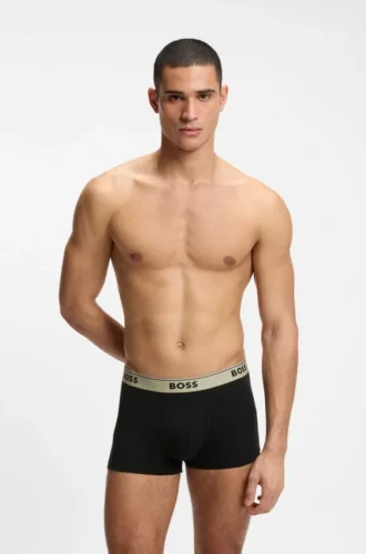 3-pack boxershorts med logotyp i midjan