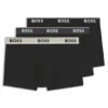 3-pack boxershorts med logotyp i midjan i stretchbomull
