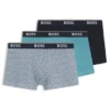 3-pack boxershorts med logotyp i midjan i stretchbomull