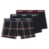 3-pack boxershorts med logotyp i midjan i stretchbomull