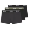 3-pack boxershorts med logotyp i midjan i stretchbomull