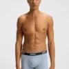 3-pack boxershorts med logotyp i midjan i stretchbomull