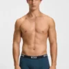 3-pack boxershorts med logotyp i midjan i stretchbomull