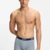 3-pack boxershorts med logotyp i midjan i stretchbomull