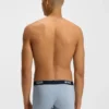 3-pack boxershorts med logotyp i midjan i stretchbomull