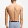 3-pack boxershorts med logotyp i midjan i stretchbomull