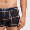 3-pack boxershorts med logotyp i midjan i stretchbomull