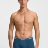 3-pack boxershorts med logotyp i midjan i stretchbomull