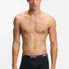 3-pack boxershorts med logotyp i midjan i stretchbomull
