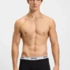 3-pack boxershorts med logotyp i midjan i stretchbomull