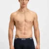 3-pack boxershorts med logotyp i midjan i stretchbomull