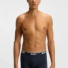 3-pack boxershorts med logotyp i midjan i stretchbomull