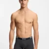 3-pack boxershorts med logotyp i midjan i stretchbomull