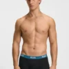 3-pack boxershorts med logotyp i midjan i stretchbomull
