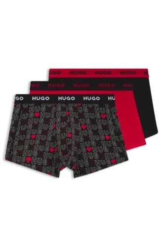 3-pack boxershorts med logotyp i stretchbomull