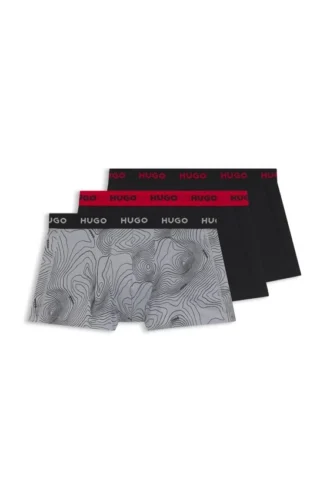 3-pack boxershorts med logotyp i stretchbomull