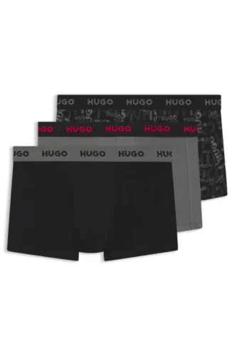 3-pack boxershorts med logotyp i stretchbomull