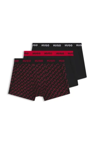 3-pack boxershorts med logotyp i stretchbomull