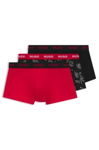 3-pack boxershorts med logotyp i stretchbomull