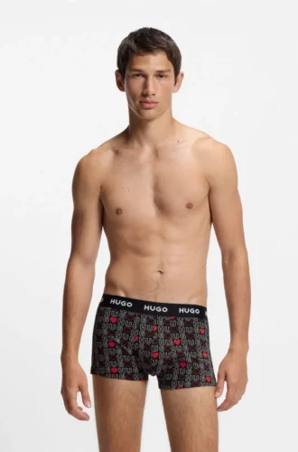 3-pack boxershorts med logotyp i stretchbomull