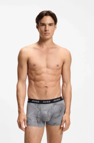 3-pack boxershorts med logotyp i stretchbomull