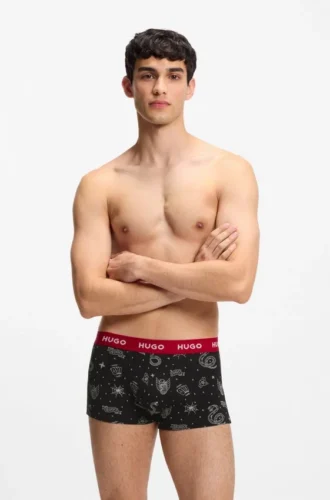 3-pack boxershorts med logotyp i stretchbomull
