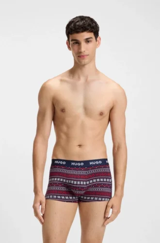 3-pack boxershorts med logotyp i stretchbomull