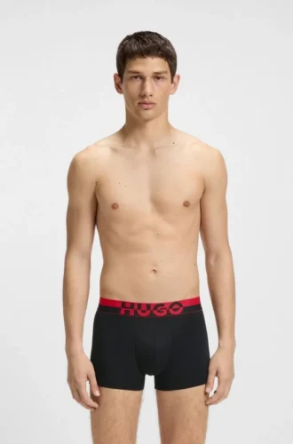 3-pack boxershorts med midjeband med delat logo