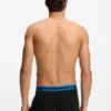 3-pack stretchiga bomullskalsonger med logotyp i midjan