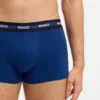 3-pack stretchiga bomullskalsonger med logotyp i midjan