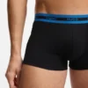3-pack stretchiga bomullskalsonger med logotyp i midjan