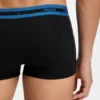 3-pack stretchiga bomullskalsonger med logotyp i midjan