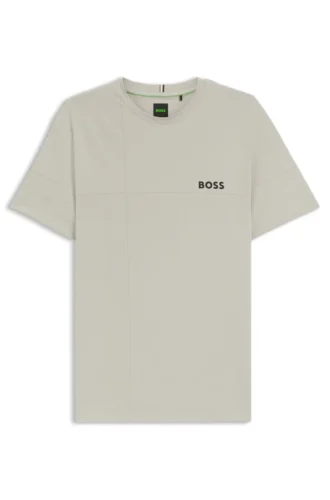 Aktiv, fuktavvisende T-shirt med smal passform i stretchjersey