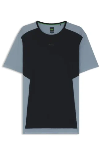 Aktiv mesh-jersey T-shirt med dekorativa reflekterande detaljer